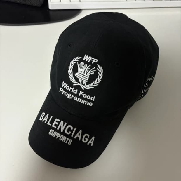 빈티지) 발렌시아가 WFP 블랙 볼캡