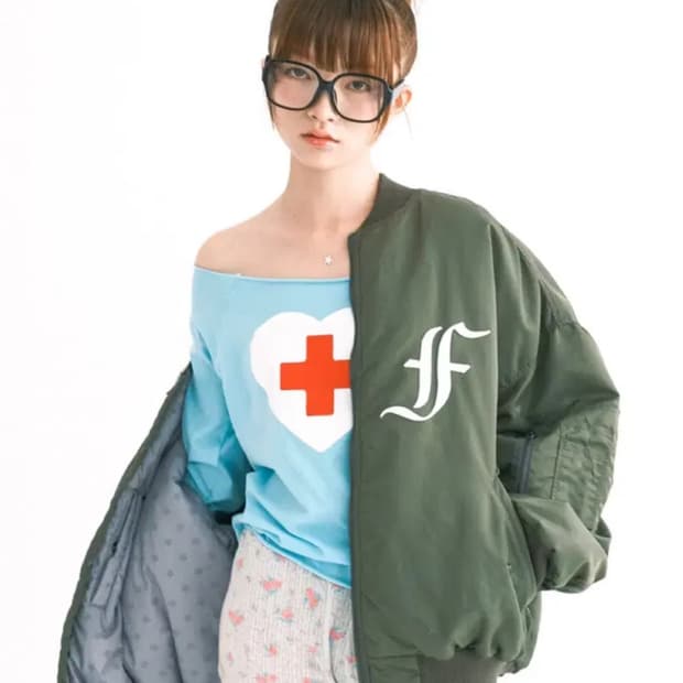 샵페어리 봄버 자켓 카키