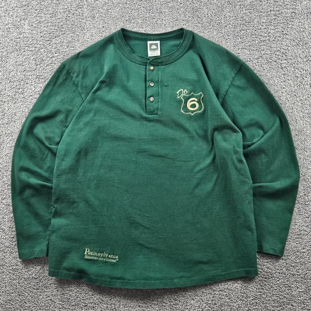 USA 코튼듀렉스 펜실베니아 싱글스티치 롱슬리브 ( L ) / 11122