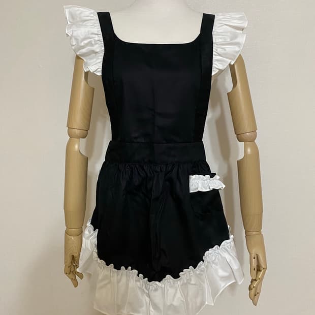 빈티지 에이프런 앞치마 프릴 메이드복 코스프레 히메갸루 긱시크 발레코어