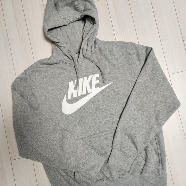 나이키 NSW 클럽 그래픽 빅로고 그레이 BV2973-063 기모 후드티