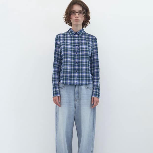 엔조블루스 위티 체크셔츠