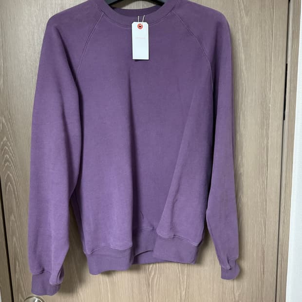 (택있는 새상품) 에브리원 맨투맨 퍼플 2사이즈(100)