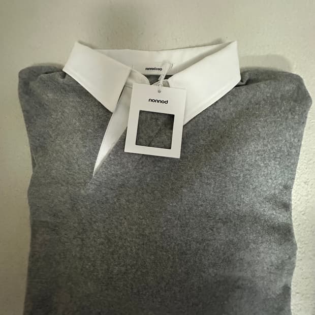 [1] 논노드 바이어스 폴로 셔츠 그레이