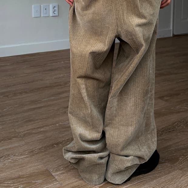 Studio by Intermezzo 와이드 코듀로이 트라우저