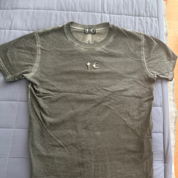 떠그 클럽 백 티셔츠 슬림 그레이