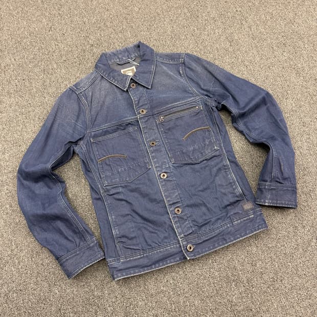 S) 지스타 로우 빈티지 데님 자켓