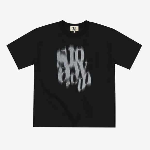 [m] 슬로우애시드 반팔 블랙