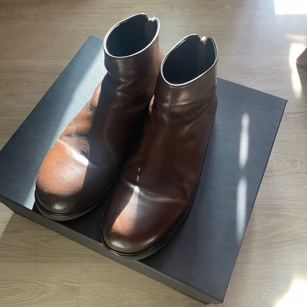 Marsell zucca zeppa tronchetto zip boots