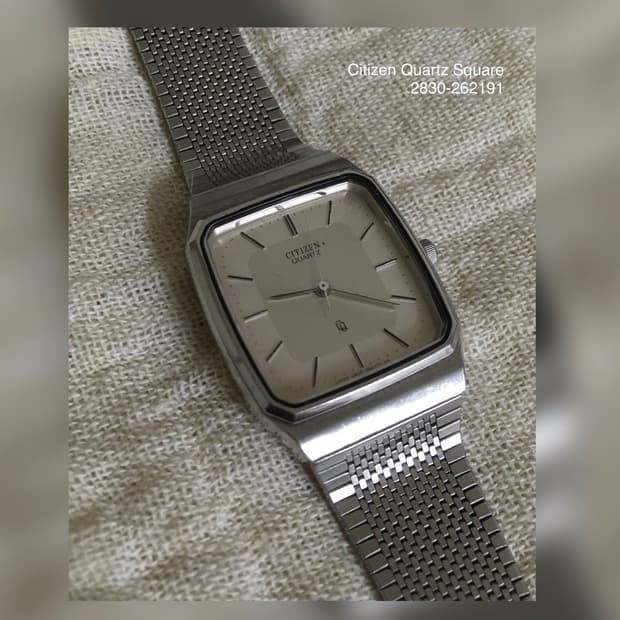 1990s Citizen Quartz Square 빈티지 시계