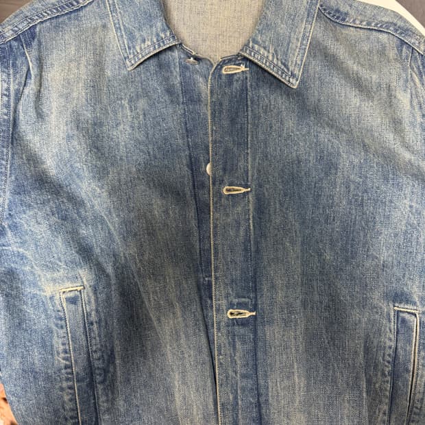 오라리 셀비지 페이디드 라이트 데님 블루종 23AW 5사이즈