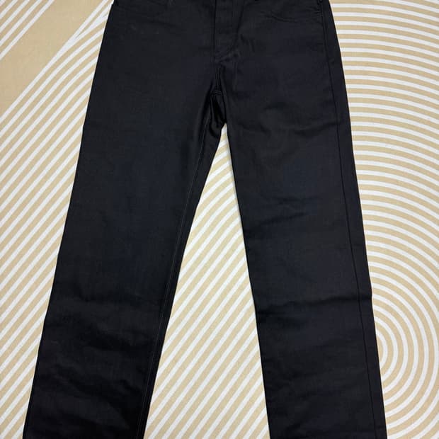 actual hate straight cut selvage denim
