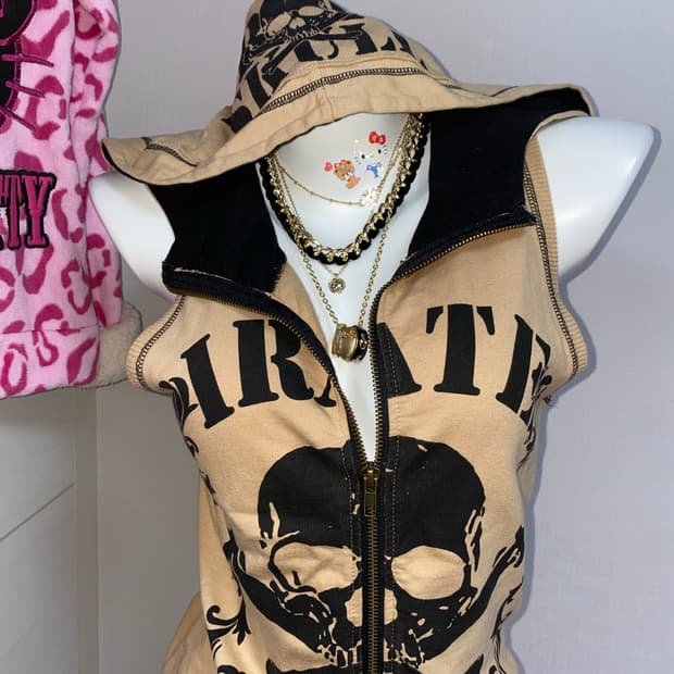 d.i.a. 다이아 스컬 후드집업 원피스/빈티지 갸루 오네 히메 펑크