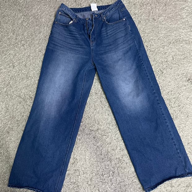 무신사 와이드 청바지m