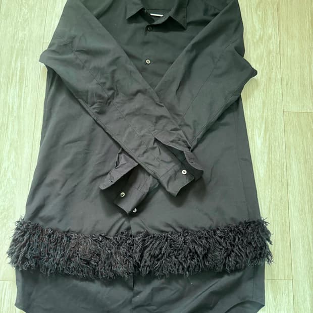 꼼데가르송 옴므 플러스 10cc 텐꼬르소꼬모 무광 포플린 셔츠 m