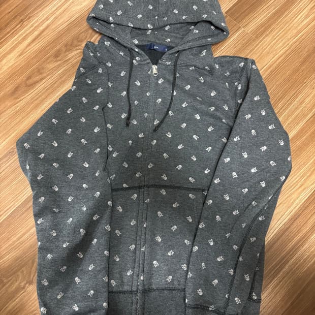 빈티지 펑크 해골 후드집업