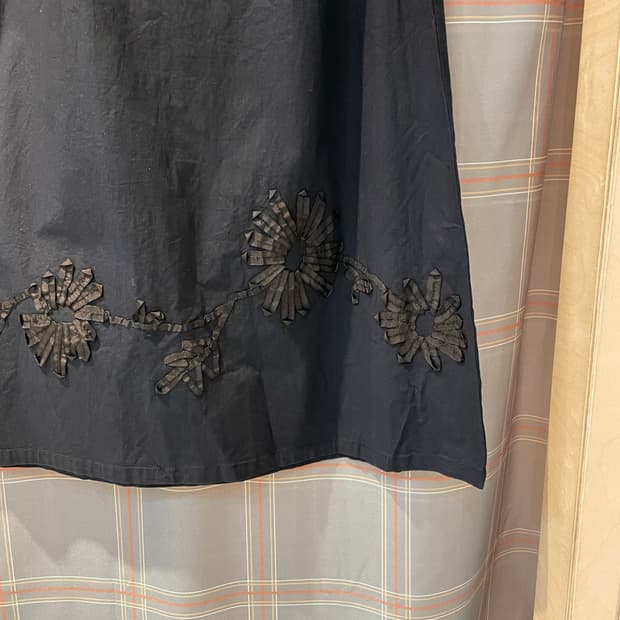 일본빈티지 플라워디테일 롱스커트