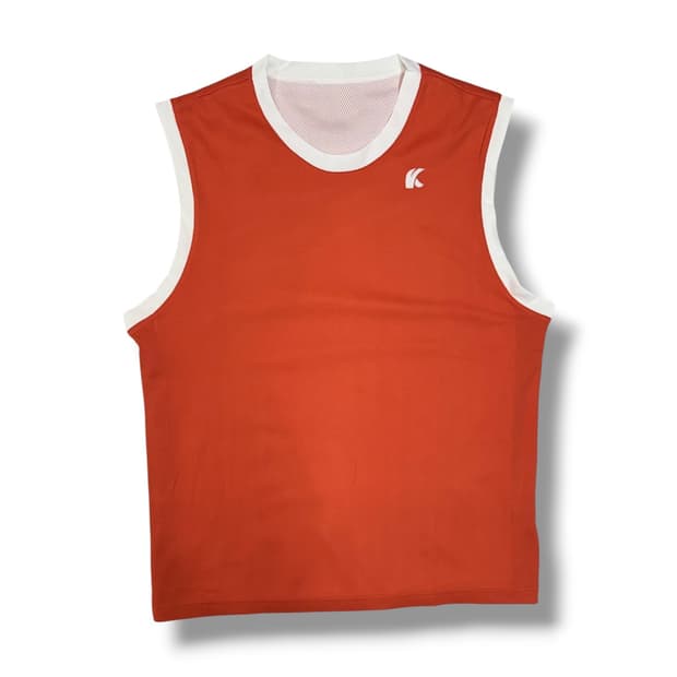 카와사키 제팬 리버시블 슬리브리스 민소매 져지 (L) 