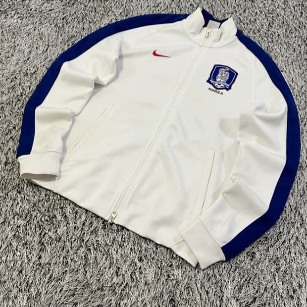 나이키 코리아 국대 화이트 트랙탑 져지집업 90/S