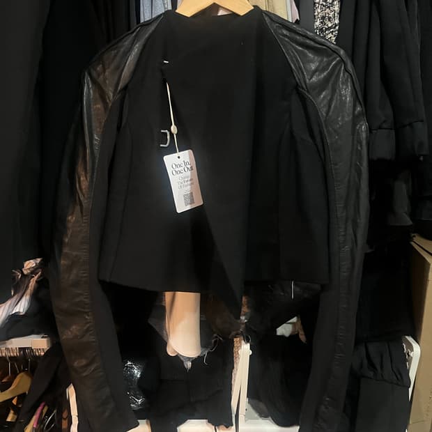 Rick owens 크롭 가죽자켓