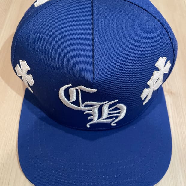 크롬하츠 래더패치 모자 블루