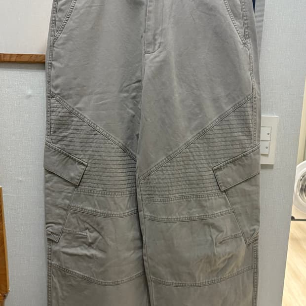 노운 바지 washed biker cargo pants (gray)