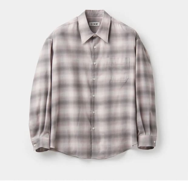 쿠어 옴브레 체크셔츠