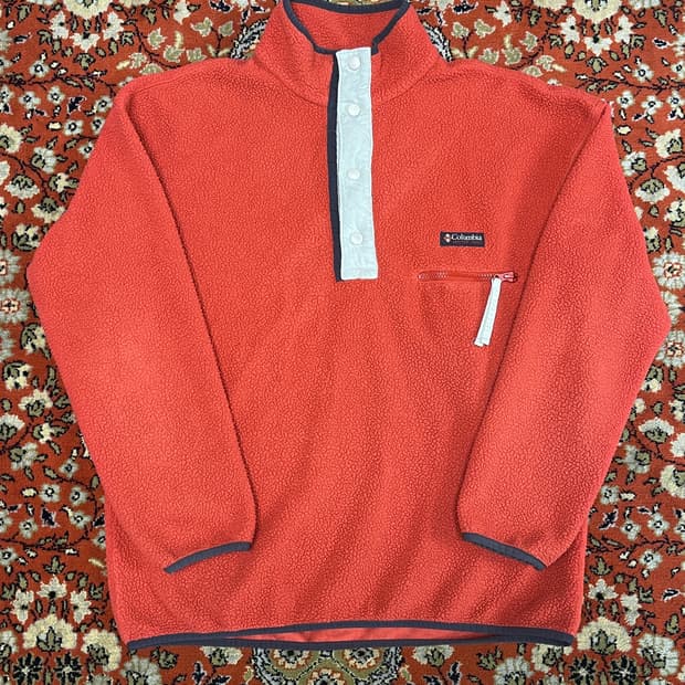 [XL] 컬럼비아 오렌지 후리스 자켓