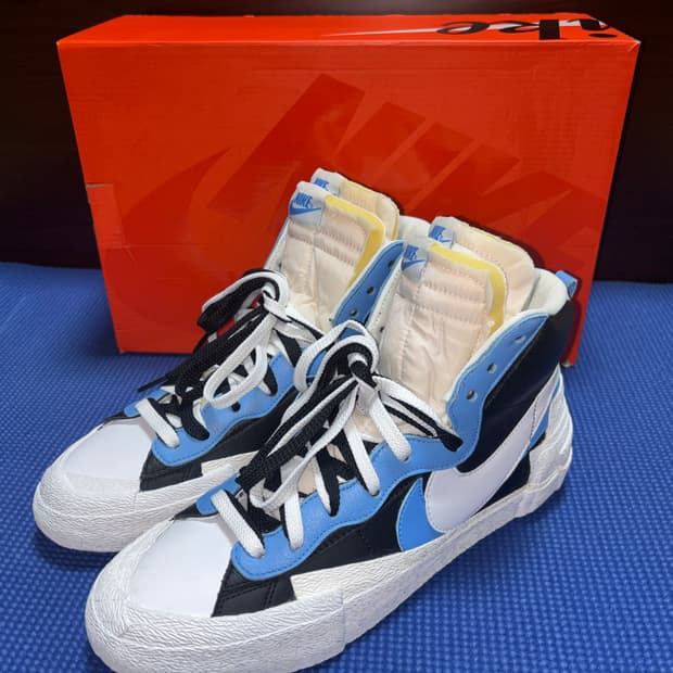 (새상품) 나이키 사카이 블레이저 미드 화이트블랙 285