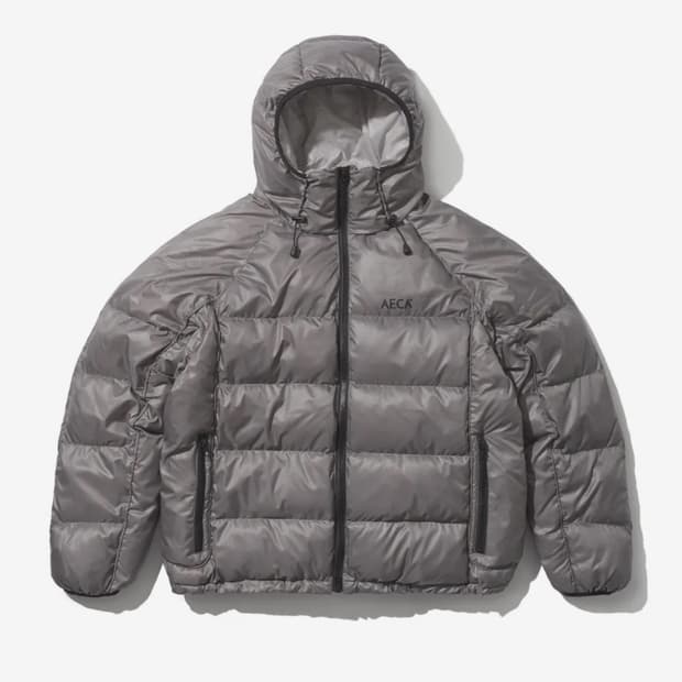 에이카화이트 패딩 점퍼 S - 그레이