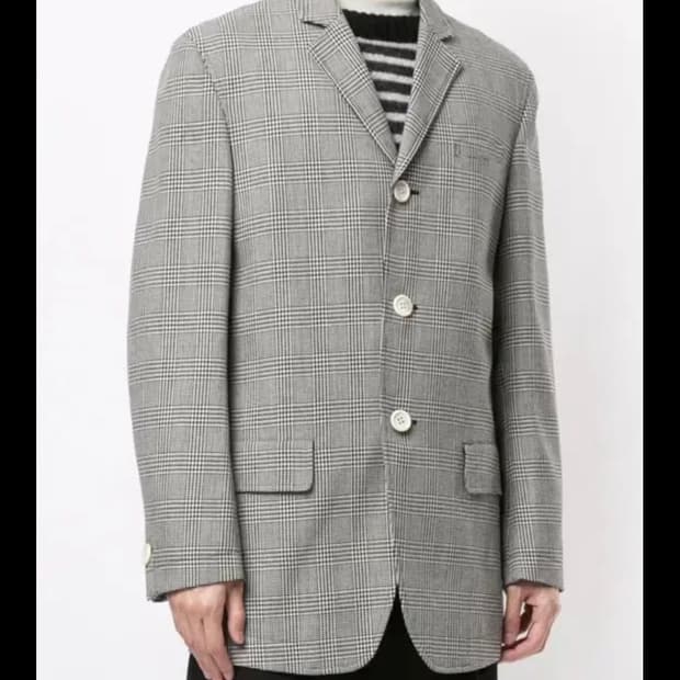 언더커버 체크블레이저 4사이즈