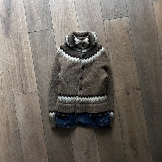 Denim Docking Nordic Knit Jacket