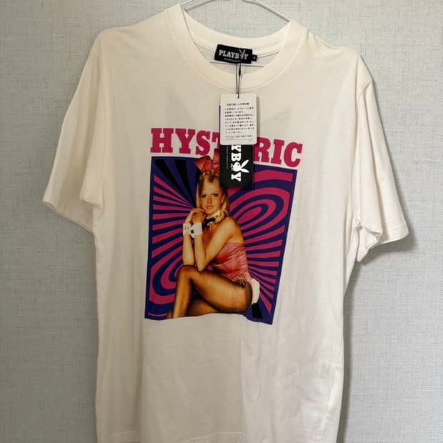 HYSTERIC GLAMOUR × PLAYBOY 콜라보 그래픽 티셔츠
