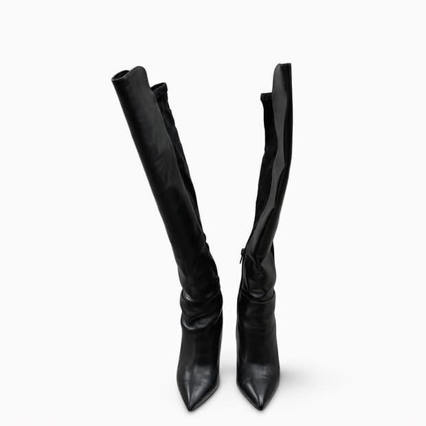 aldo 블랙 롱부츠 힐 230mm