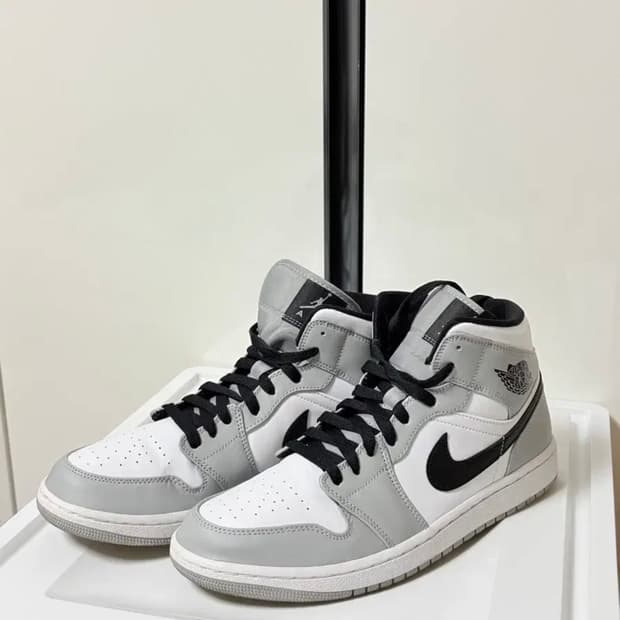 조던 미드 라이트 스모크 그레이 280