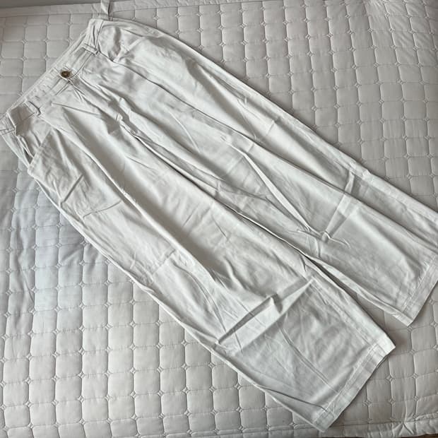 유스 YOUTH 원턱 와이드 치노 팬츠 L