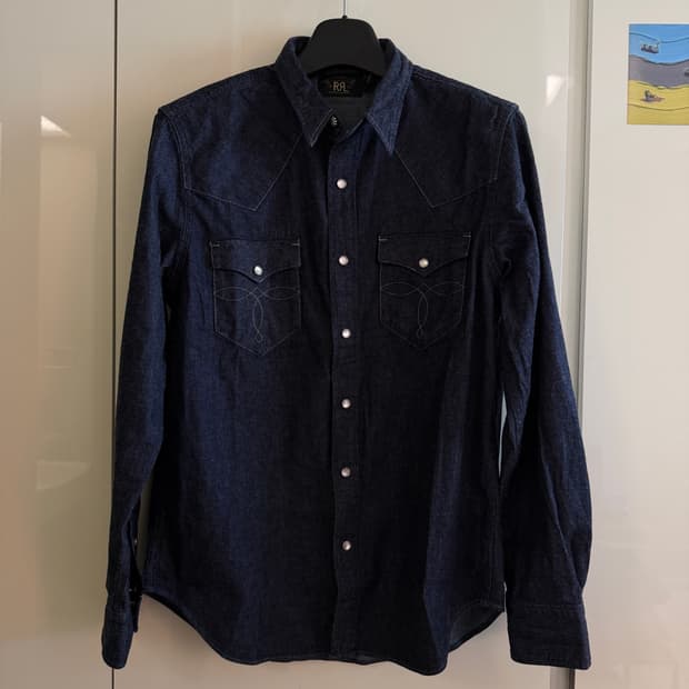 RRL 더블알엘 데님 웨스턴 셔츠 L (택제거 새상품)