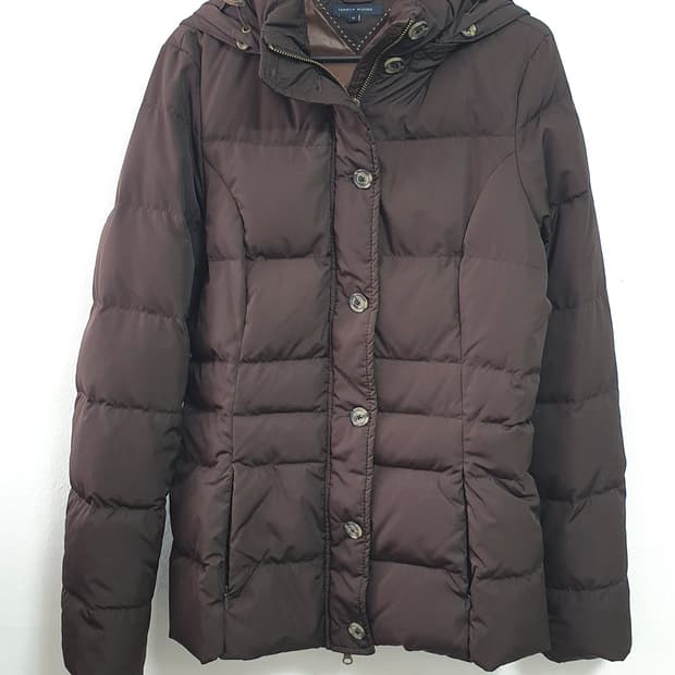 TOMMY HILFIGER 타미힐피거 브라운 폴리에스터 100% 패딩