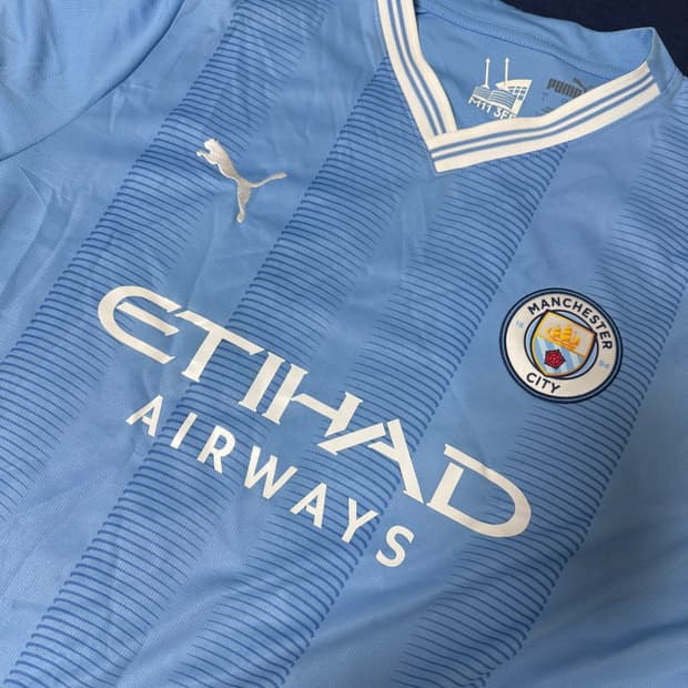 맨시티 23-24 홈 유니폼 홀란마킹 프리미어리그 마킹