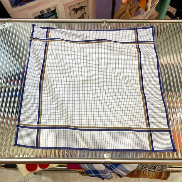 빈티지 체크 손수건