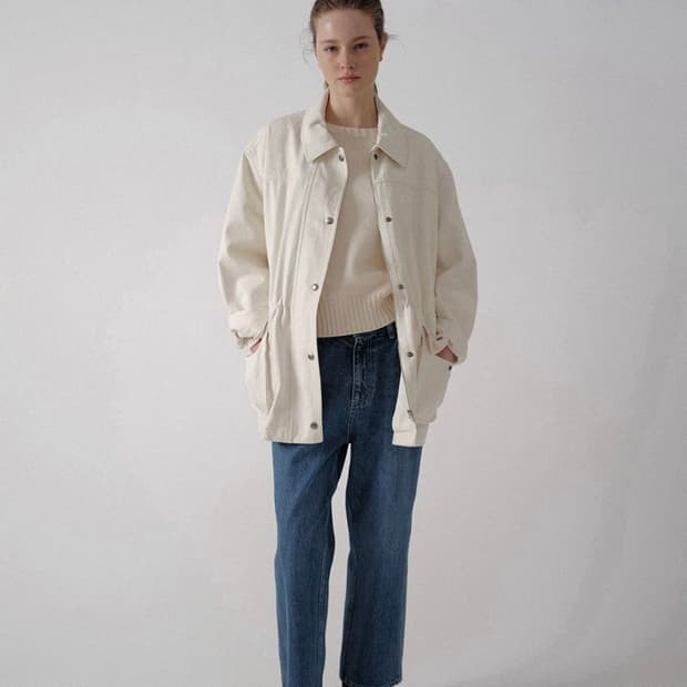 낫띵리튼 Simon cott on field jacket-offwhite