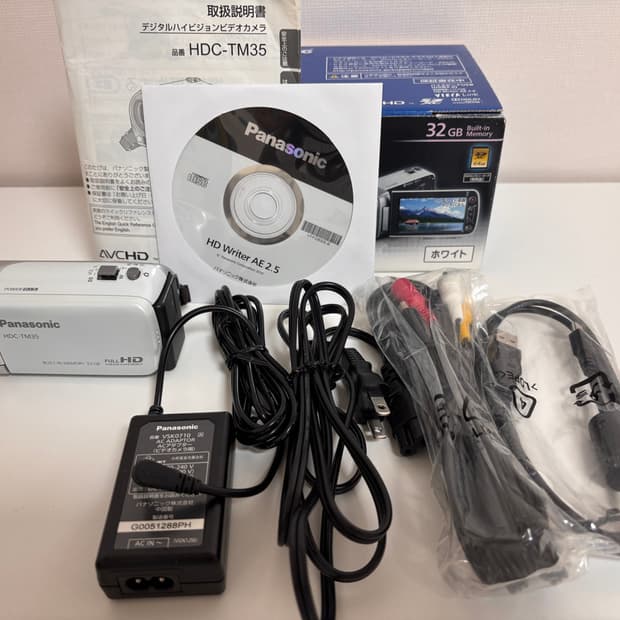 (풀박) 파나소닉 HDC-TM35 빈티지 캠코더 고마츠나나 캠코더