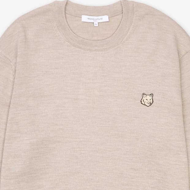 [L] 메종키츠네 볼드 폭스 헤드 니트 마블