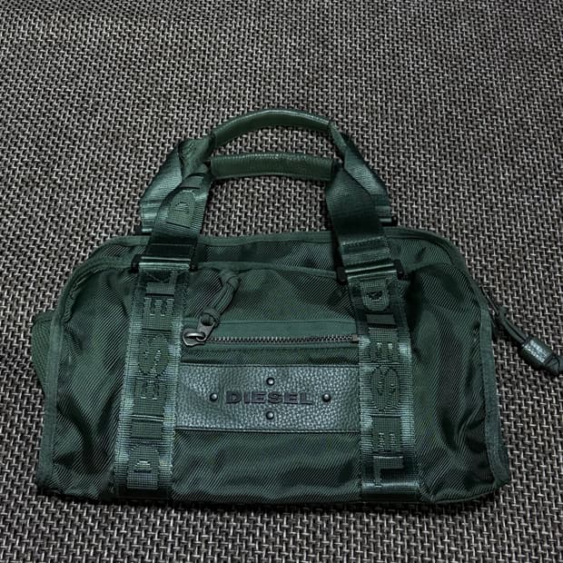 디젤 y2k 카키토트백