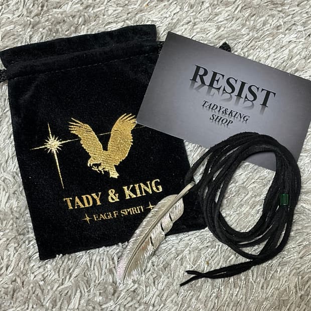 타디킹 (Tady & King) 페더 + 고로스 레더 목걸이줄