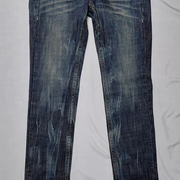 DRIVE JEANS 로우라이즈 데미지 청바지 26 (새상품)