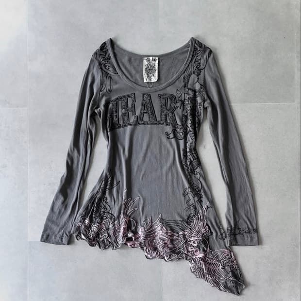 빈티지 글리츠 티셔츠