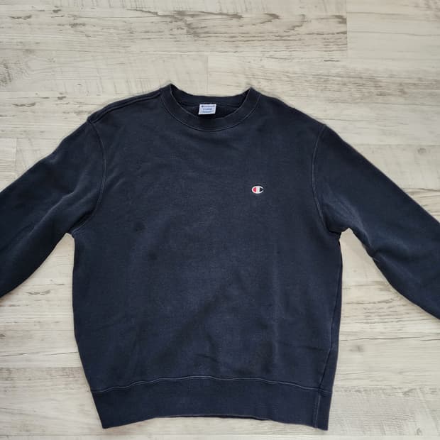 Champion 챔피온 네이비 맨투맨 티셔츠 XL(100~103) 긴팔티