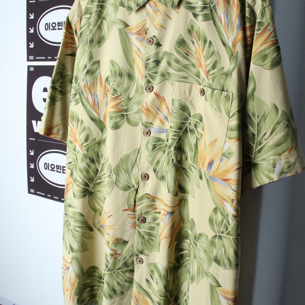 (L-2XL) 브랜드빈티지 반팔셔츠 남방 USA 하와이안-H33364