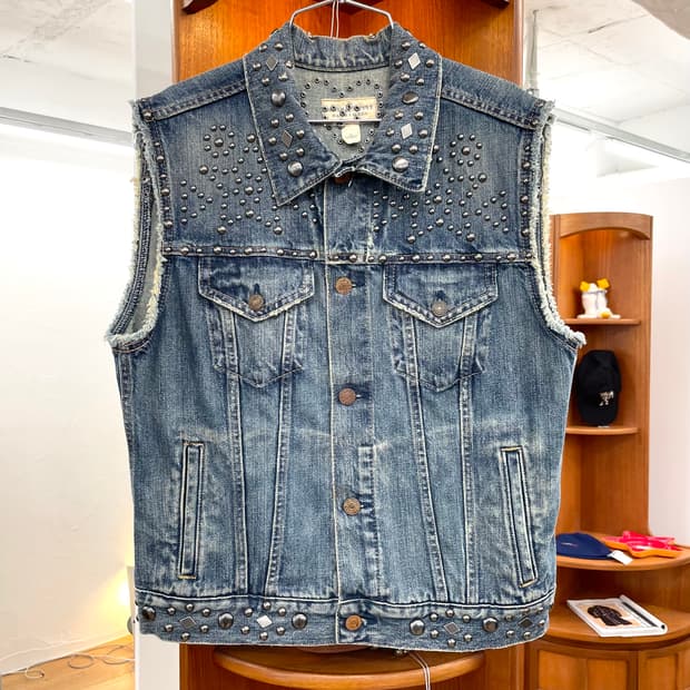 [M] 데님앤서플라이 폴로랄프로렌 스터드 데님 베스트